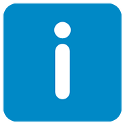 ℹ️ Emoji Buchstabe „i“ in blauem Quadrat Twitter Twemoji 2.6.