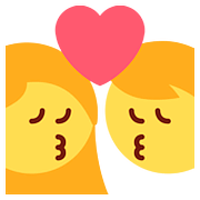 💏 Emoji sich küssendes Paar Twitter Twemoji 2.6.
