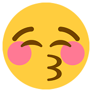 😚 Emoji küssendes Gesicht mit geschlossenen Augen Twitter Twemoji 2.6.