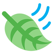🍃 Emoji Blätter im Wind Twitter Twemoji 2.6.