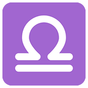 Emoji ♎ Segno Zodiacale Della Bilancia su Twitter Twemoji 2.6.