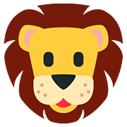 🦁 Emoji León en Twitter Twemoji 2.6.