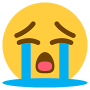😭 Emoji Rosto Chorando Aos Berros na Twitter Twemoji 2.6.