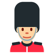 Emoji 💂🏼‍♂️ Guardia Uomo: Carnagione Abbastanza Chiara su Twitter Twemoji 2.6.