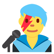 Emoji 👨‍🎤 Cantante Uomo su Twitter Twemoji 2.6.
