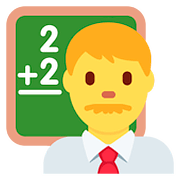 Emoji 👨‍🏫 Professore su Twitter Twemoji 2.6.