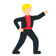 🕺🏼 Emoji tanzender Mann: mittelhelle Hautfarbe Twitter Twemoji 2.6.