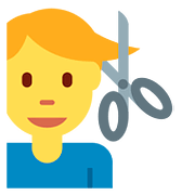 💇‍♂️ Emoji Mann beim Haareschneiden Twitter Twemoji 2.6.