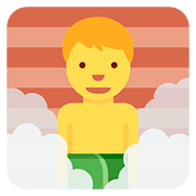 🧖‍♂️ Emoji Homem Na Sauna na Twitter Twemoji 2.6.