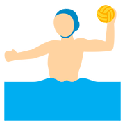 🤽🏼‍♂️ Emoji Homem Jogando Polo Aquático: Pele Morena Clara na Twitter Twemoji 2.6.
