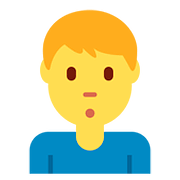 Emoji 🙎‍♂️ Uomo Imbronciato su Twitter Twemoji 2.6.