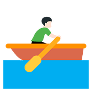 🚣🏻‍♂️ Emoji Mann im Ruderboot: helle Hautfarbe Twitter Twemoji 2.6.
