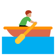 🚣🏽‍♂️ Emoji Mann im Ruderboot: mittlere Hautfarbe Twitter Twemoji 2.6.