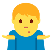 🤷‍♂️ Emoji Homem Dando De Ombros na Twitter Twemoji 2.6.