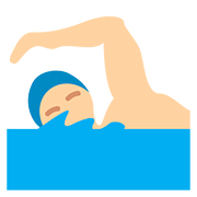 🏊🏼‍♂️ Emoji Hombre Nadando: Tono De Piel Claro Medio en Twitter Twemoji 2.6.