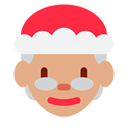 Émoji 🤶🏽 Mère Noël : Peau Légèrement Mate sur Twitter Twemoji 2.6.