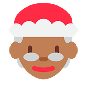 Émoji 🤶🏾 Mère Noël : Peau Mate sur Twitter Twemoji 2.6.