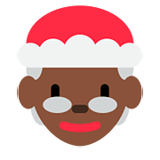 🤶🏿 Emoji Weihnachtsfrau: dunkle Hautfarbe Twitter Twemoji 2.6.