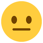 Emoji 😐 Faccina Neutra su Twitter Twemoji 2.6.