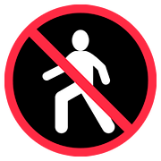 🚷 Emoji Prohibido El Paso De Peatones en Twitter Twemoji 2.6.