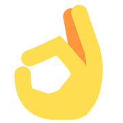 👌 Emoji OK-Zeichen Twitter Twemoji 2.6.