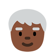 🧓🏿 Emoji Persona Adulta Madura: Tono De Piel Oscuro en Twitter Twemoji 2.6.