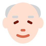 Emoji 👴🏻 Uomo Anziano: Carnagione Chiara su Twitter Twemoji 2.6.