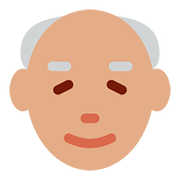 Emoji 👴🏽 Uomo Anziano: Carnagione Olivastra su Twitter Twemoji 2.6.
