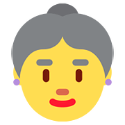 👵 Emoji Anciana en Twitter Twemoji 2.6.
