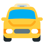 🚖 Emoji Vorderansicht Taxi Twitter Twemoji 2.6.