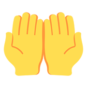 🤲 Emoji Handflächen nach oben Twitter Twemoji 2.6.