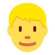 👱 Emoji Pessoa: Cabelo Louro na Twitter Twemoji 2.6.