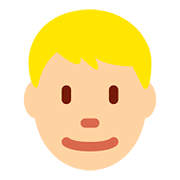 👱🏼 Emoji Person: mittelhelle Hautfarbe, blondes Haar Twitter Twemoji 2.6.