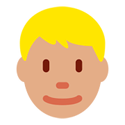 👱🏽 Emoji Persona Adulta Rubia: Tono De Piel Medio en Twitter Twemoji 2.6.