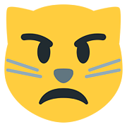 😾 Emoji Gato Enfadado en Twitter Twemoji 2.6.