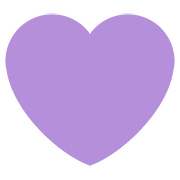 💜 Emoji Corazón Morado en Twitter Twemoji 2.6.