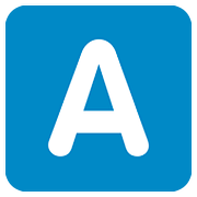 🇦 Emoji Letra do símbolo indicador regional A na Twitter Twemoji 2.6.