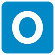 Emoji 🇴 Lettera simbolo indicatore regionale O su Twitter Twemoji 2.6.