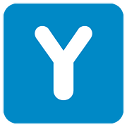 🇾 Emoji Letra do símbolo indicador regional Y na Twitter Twemoji 2.6.