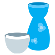 🍶 Emoji Sake-Flasche und -tasse Twitter Twemoji 2.6.
