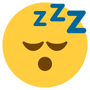 Emoji 😴 Faccina Che Dorme su Twitter Twemoji 2.6.