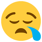 😪 Emoji schläfriges Gesicht Twitter Twemoji 2.6.