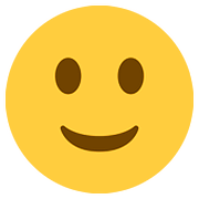 🙂 Emoji leicht lächelndes Gesicht Twitter Twemoji 2.6.