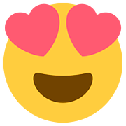 😍 Emoji Cara Sonriendo Con Ojos De Corazón en Twitter Twemoji 2.6.