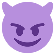 Emoji 😈 Faccina Con Sorriso E Corna su Twitter Twemoji 2.6.