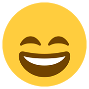 😄 Emoji grinsendes Gesicht mit lachenden Augen Twitter Twemoji 2.6.