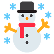 ☃️ Emoji Muñeco De Nieve Con Nieve en Twitter Twemoji 2.6.