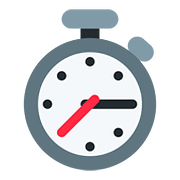 Emoji ⏱️ Cronometro su Twitter Twemoji 2.6.