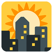 🌇 Emoji Sonnenuntergang in der Stadt Twitter Twemoji 2.6.
