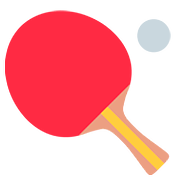 🏓 Emoji Tischtennis Twitter Twemoji 2.6.